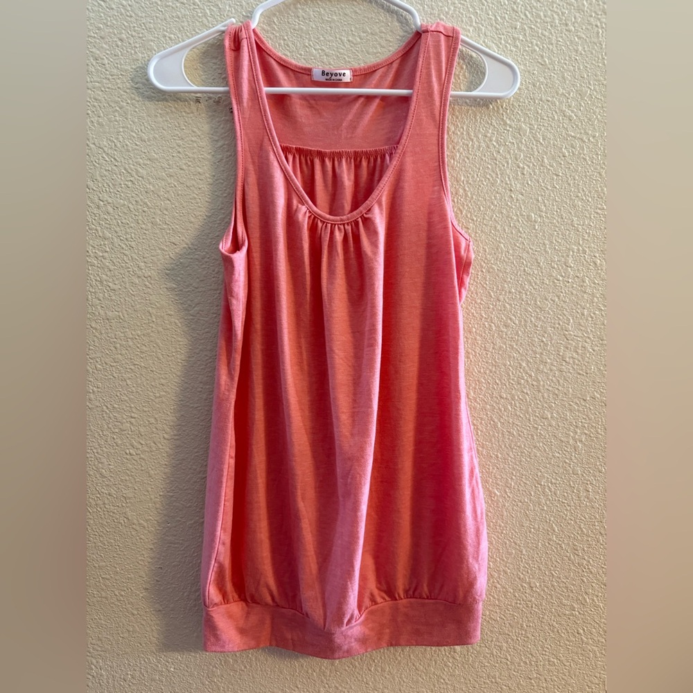 Roxy Peach Sleeveless Top
